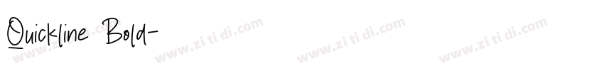 Quickline Bold字体转换